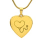 Engravable Stethoscope Heart Necklace - MedTheories