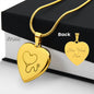 Engravable Stethoscope Heart Necklace - MedTheories