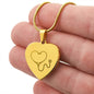 Engravable Stethoscope Heart Necklace - MedTheories
