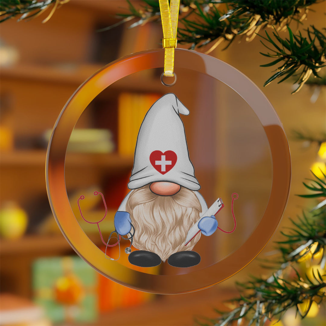 Gnome Glass Ornaments