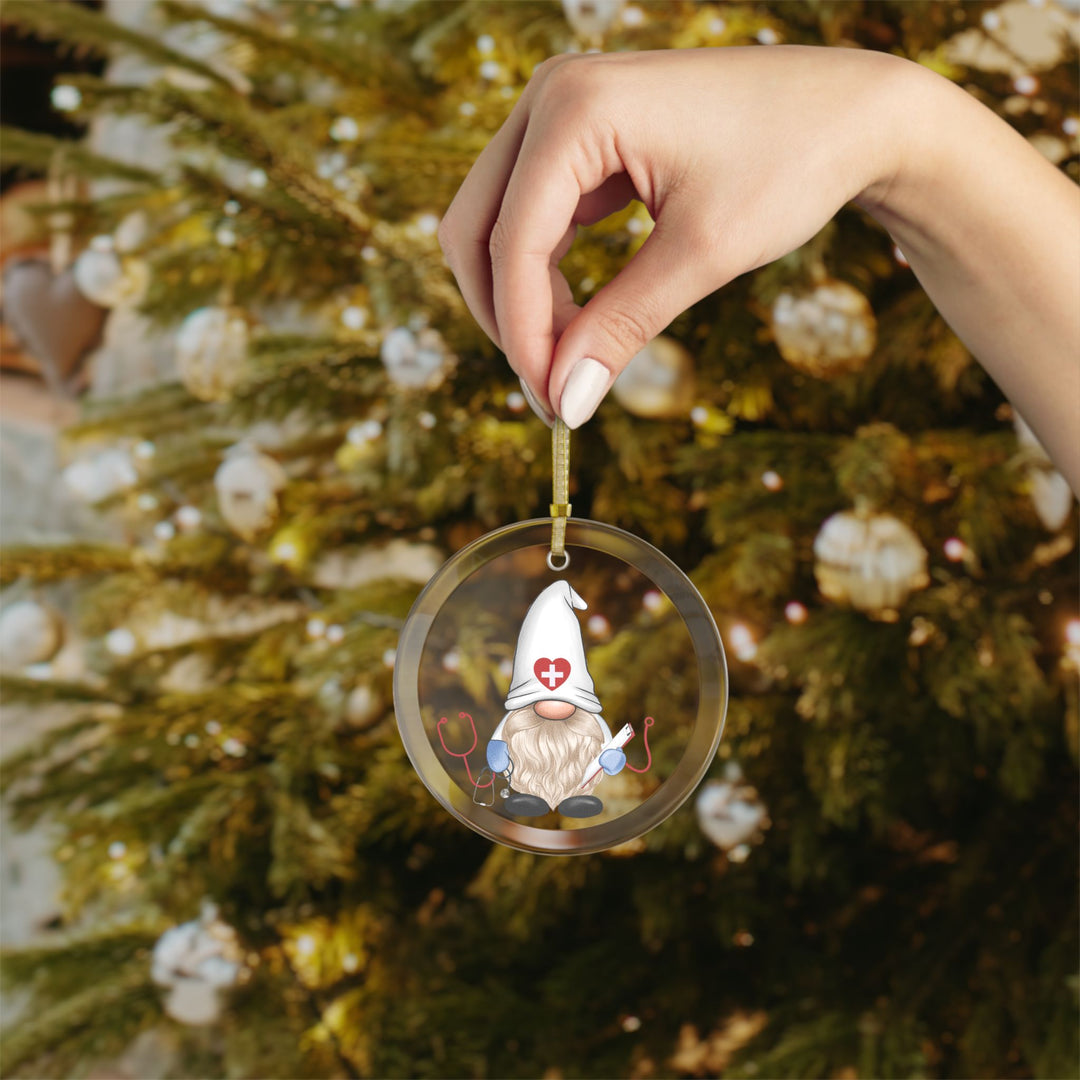 Gnome Glass Ornaments