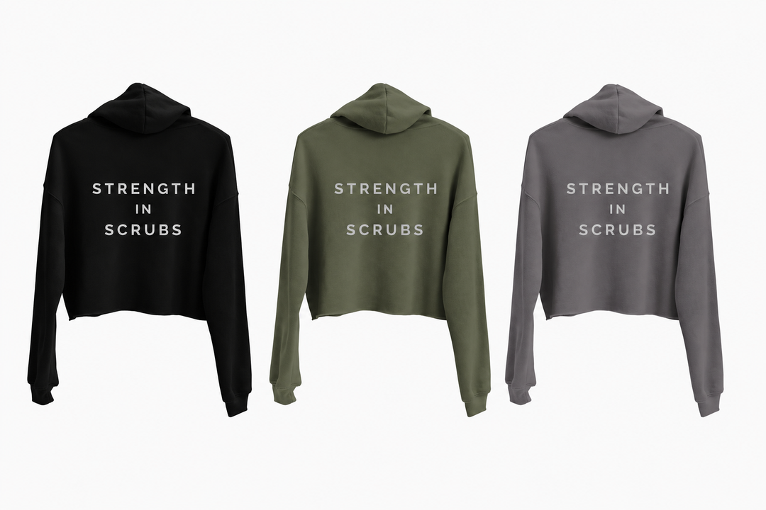Strength in Scrubs | RN Essential Cropped Hoodie
