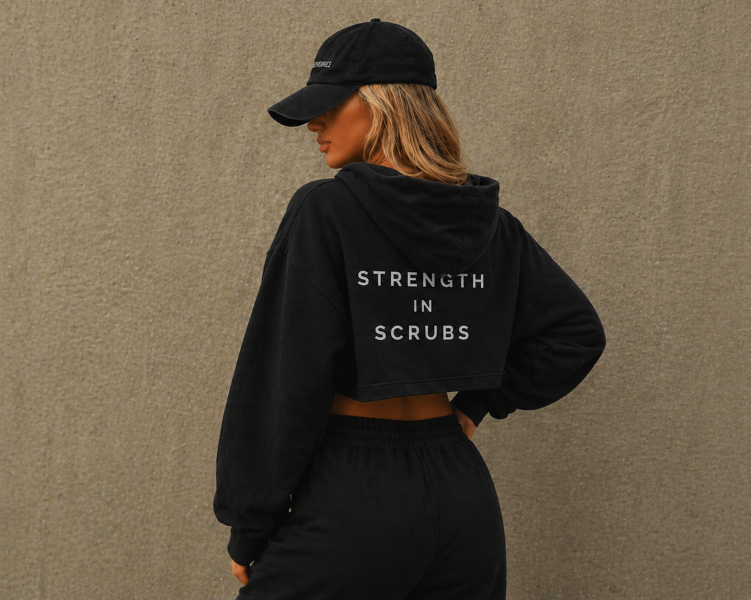 Strength in Scrubs | PT Essential Cropped Hoodie