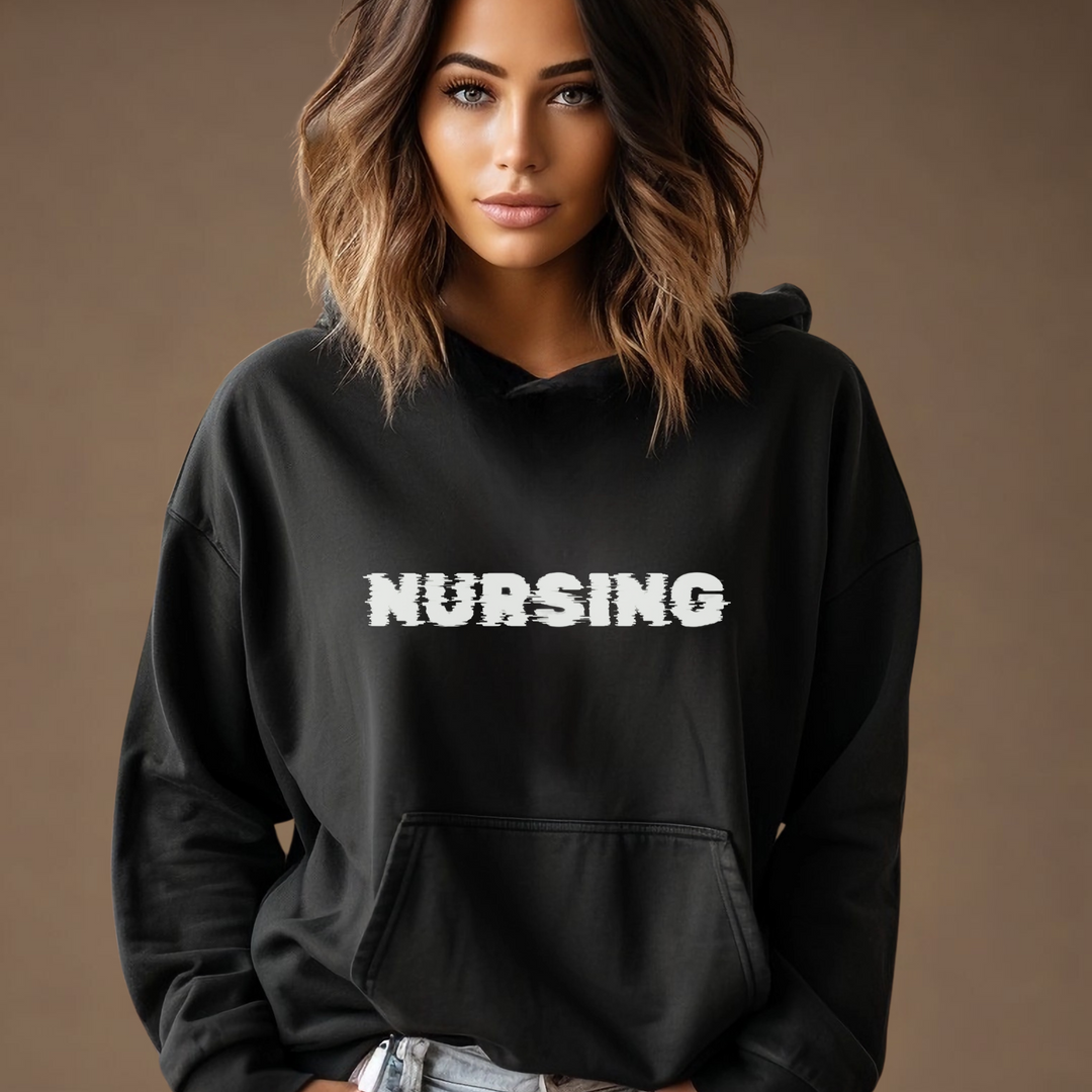 Glitch Nursing Unisex Eco Raglan Hoodie