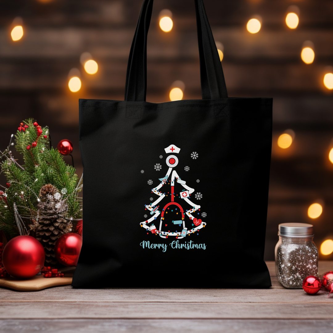 Busy Nurse Christmas Eco Tote Bag