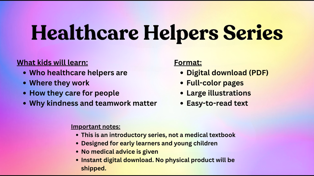 Healthcare Helpers Series for Kids (Digital Bundle)