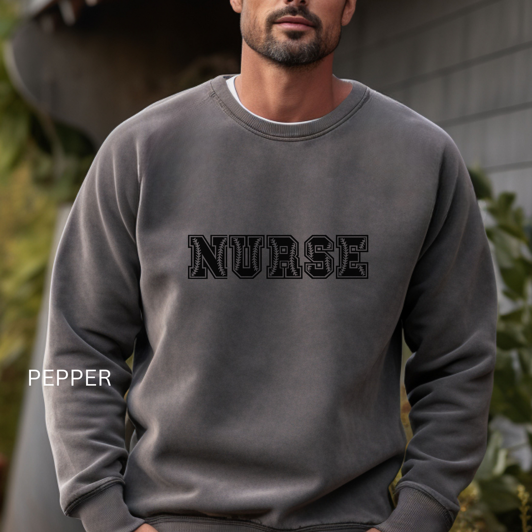 Nurse Baseball Unisex Garment-Dyed Sweatshirt