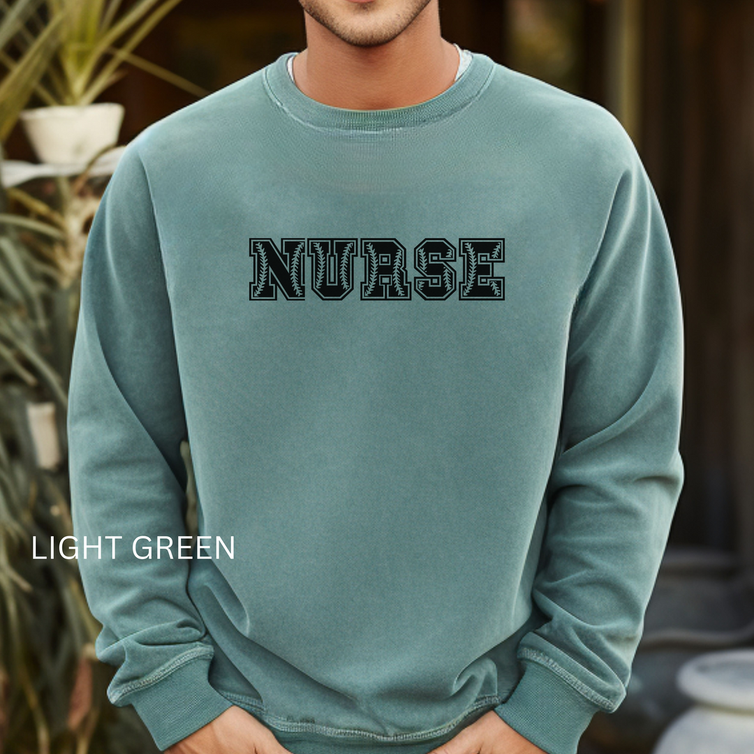 Nurse Baseball Unisex Garment-Dyed Sweatshirt