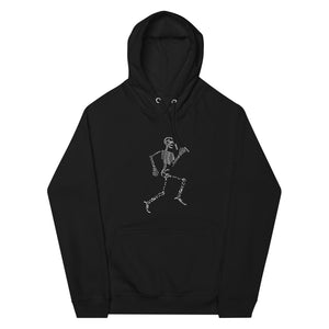 Bones Of A Running Man Unisex Eco Raglan Hoodie - MedTheories