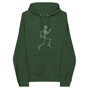 Bones Of A Running Man Unisex Eco Raglan Hoodie - MedTheories