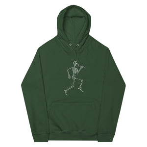 Bones Of A Running Man Unisex Eco Raglan Hoodie - MedTheories