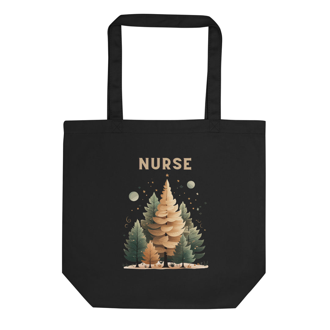 Christmas Nurse Forest Eco Tote Bag