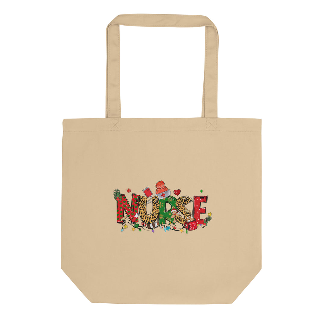 Christmas Nurse Lights Eco Tote Bag