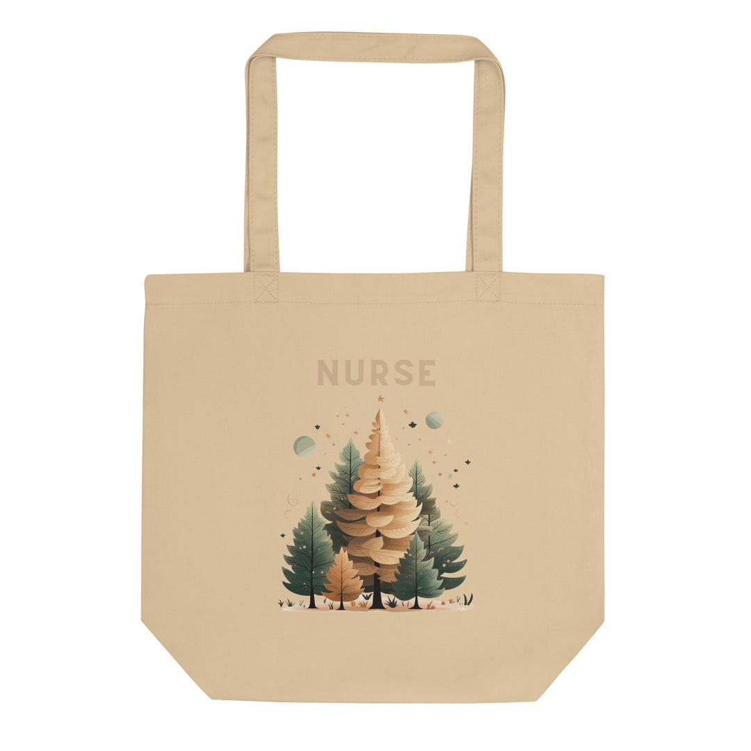 Christmas Nurse Forest Eco Tote Bag