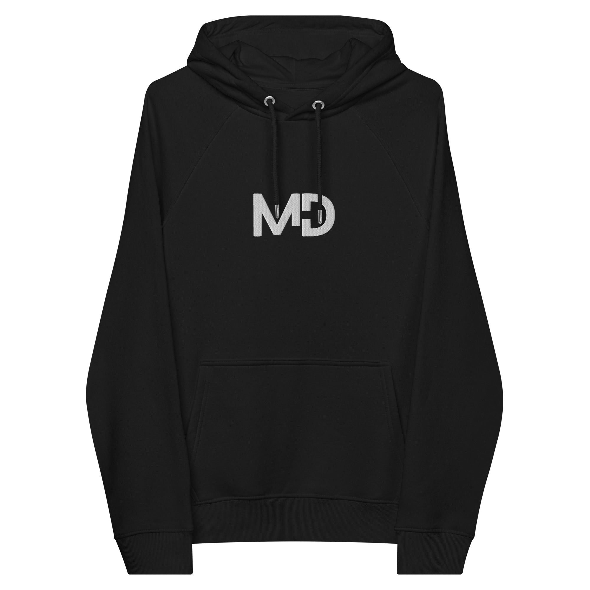 Embroidered Bold MD StreetWear Unisex Eco Raglan Hoodie - MedTheories