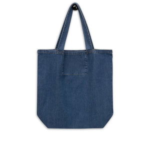 Embroidered Large Nurse Things Organic Denim Tote Bag - MedTheories