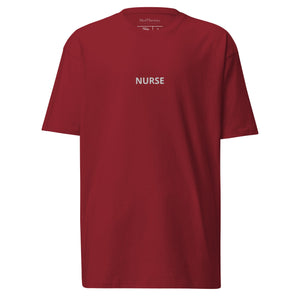 Embroidered Nurse Men’s Premium Heavyweight Tee - MedTheories