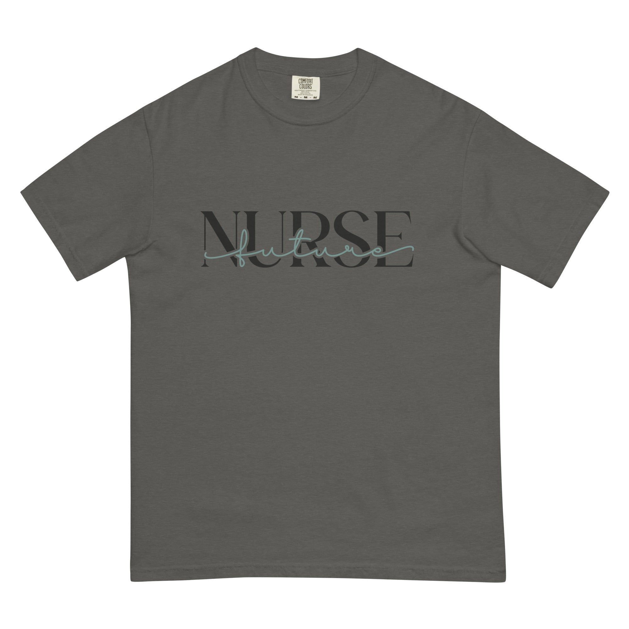 Future Nurse Cursive Unisex Garment - Dyed Heavyweight T - Shirt - MedTheories