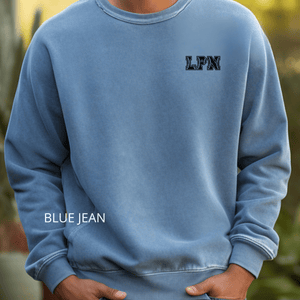 LPN Baseball Unisex Garment-Dyed Sweatshirt - MedTheories