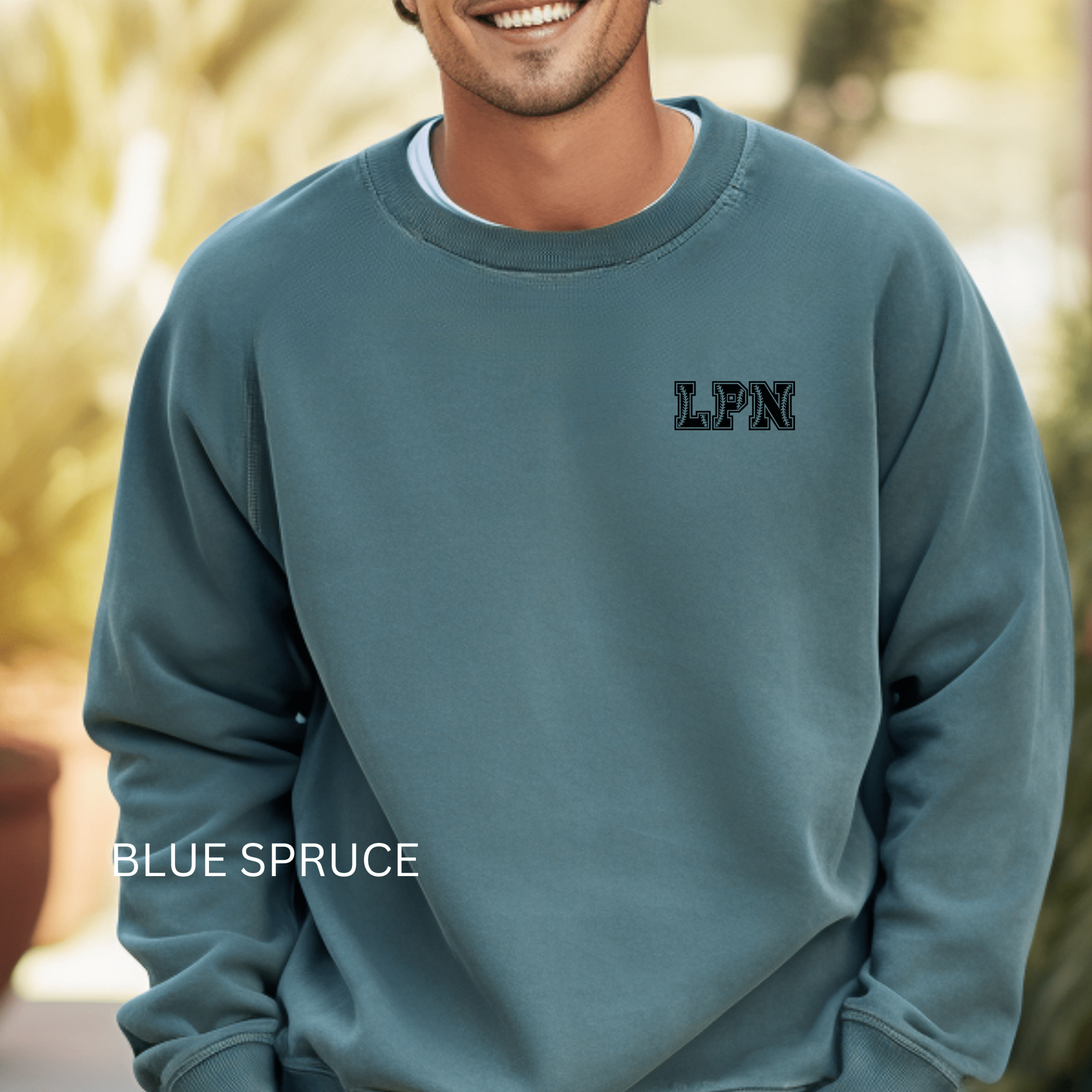 LPN Baseball Unisex Garment-Dyed Sweatshirt - MedTheories