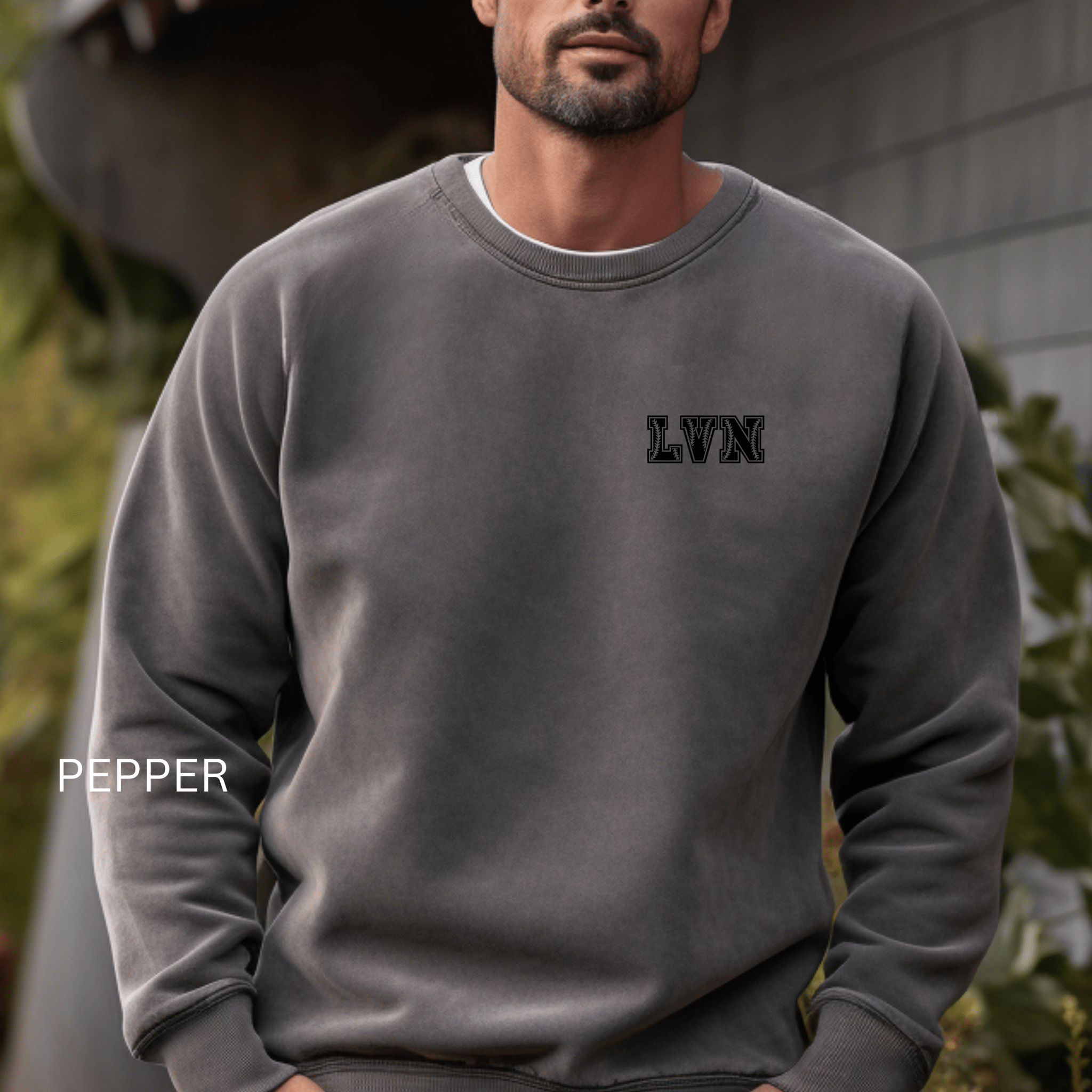 LVN Baseball Unisex Garment-Dyed Sweatshirt - MedTheories