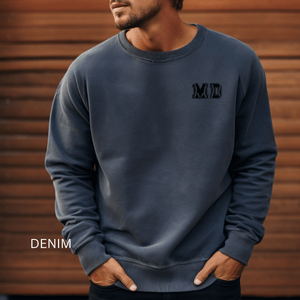 MD Baseball Unisex Garment-Dyed Sweatshirt - MedTheories