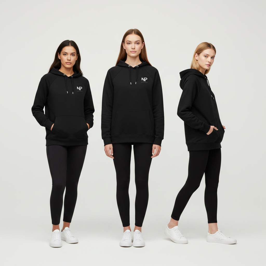 Nurse Practitioner Minimalist Unisex Organic Raglan Hoodie