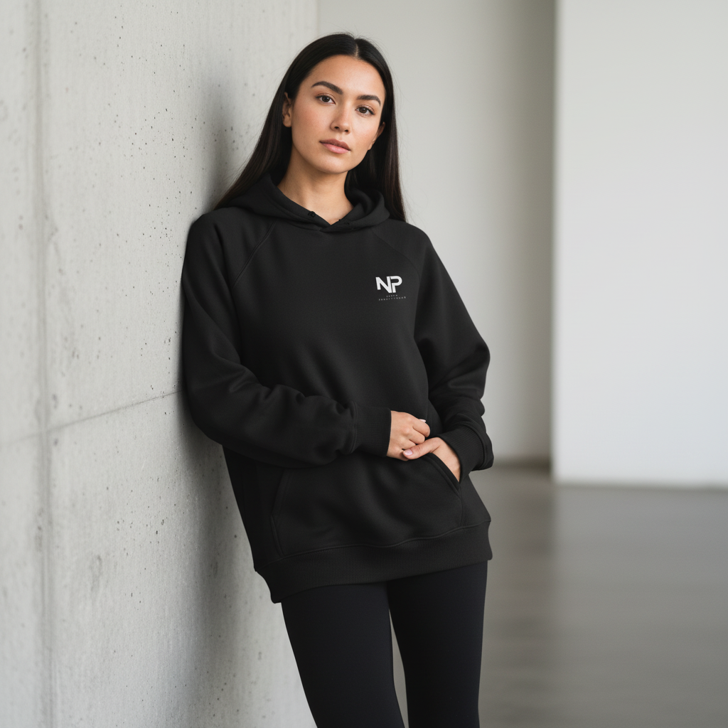 Nurse Practitioner Minimalist Unisex Organic Raglan Hoodie