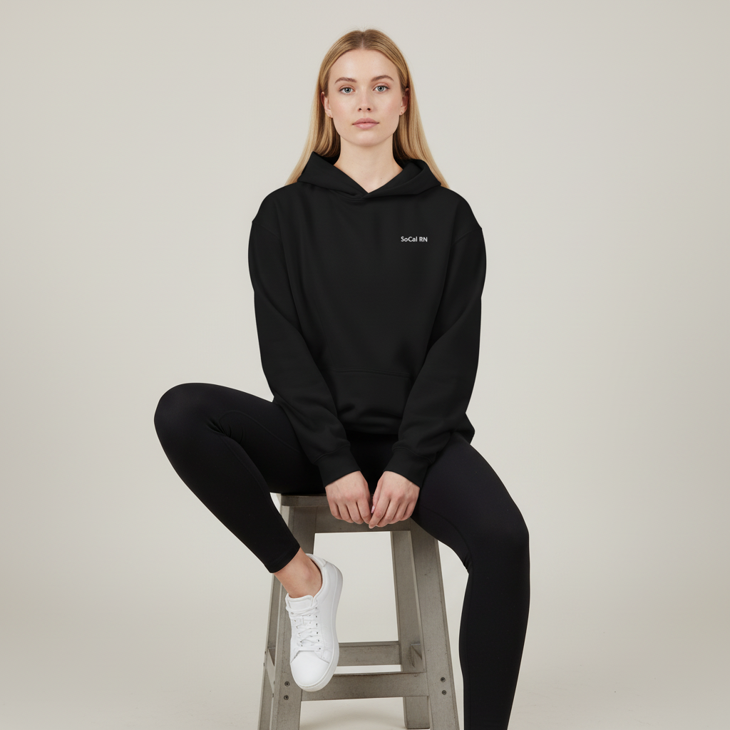 SoCal RN — Embroidered Hoodie | Noir Collection