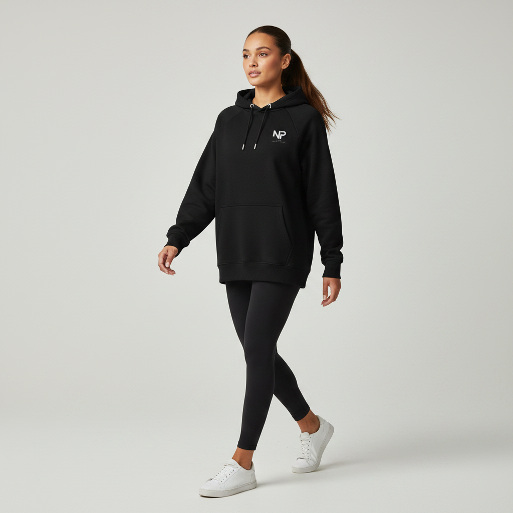 Nurse Practitioner Minimalist Unisex Organic Raglan Hoodie