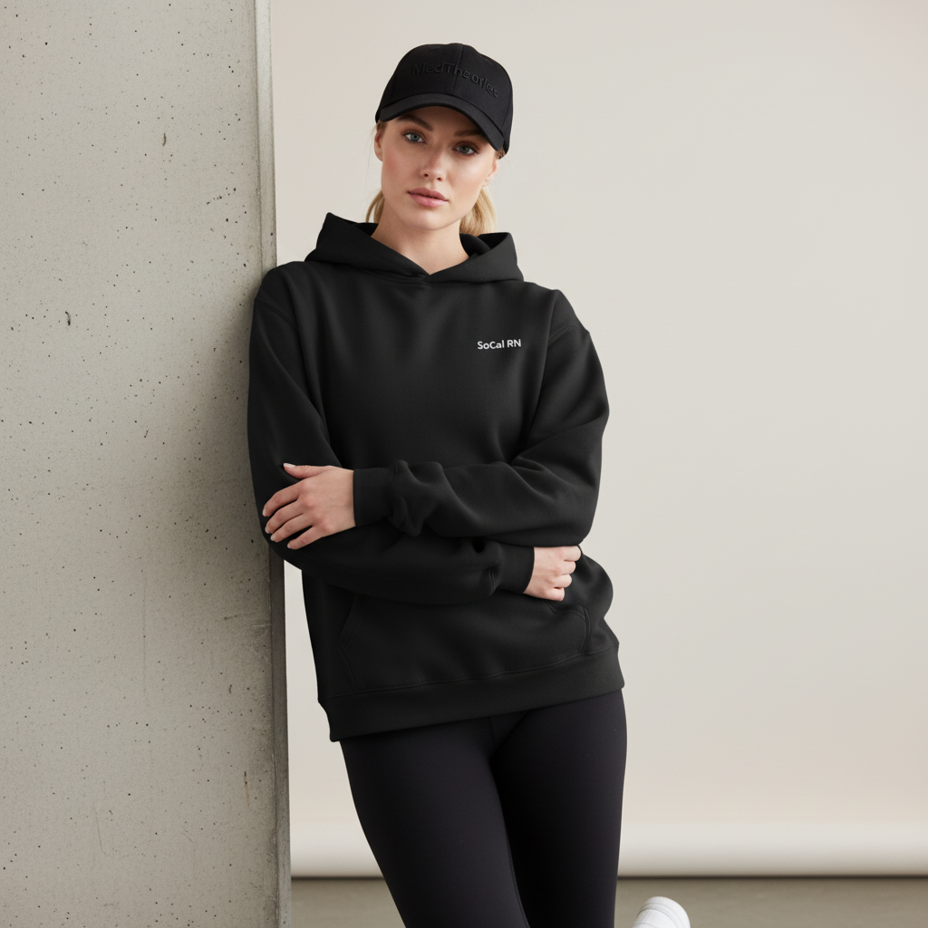 SoCal RN — Embroidered Hoodie | Noir Collection