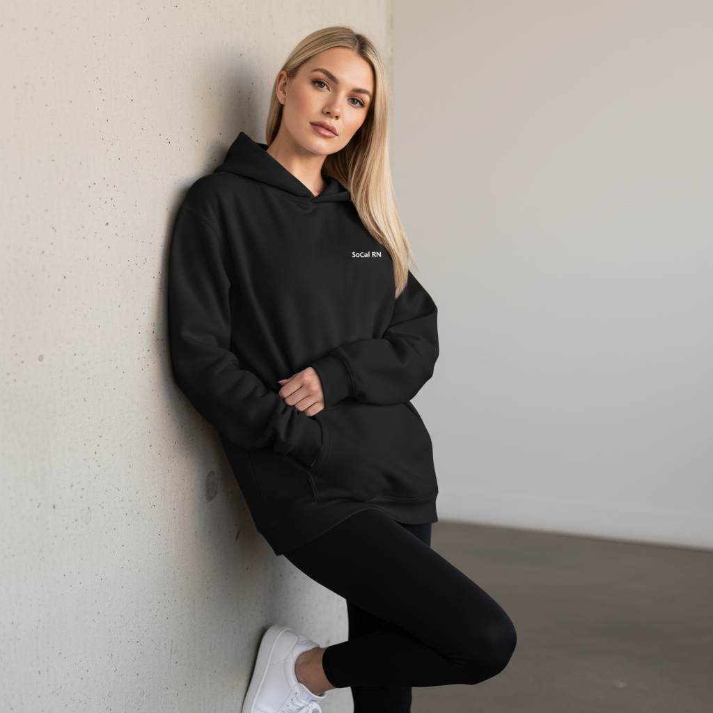 SoCal RN — Embroidered Hoodie | Noir Collection