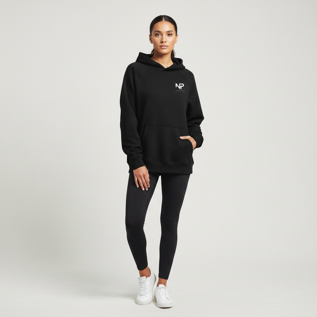 Nurse Practitioner Minimalist Unisex Organic Raglan Hoodie