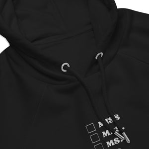 Miss to Dr. Embroidered Unisex Eco Raglan Hoodie - MedTheories