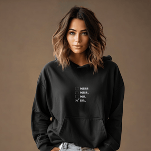 Miss to Dr. Embroidered Unisex Eco Raglan Hoodie - MedTheories