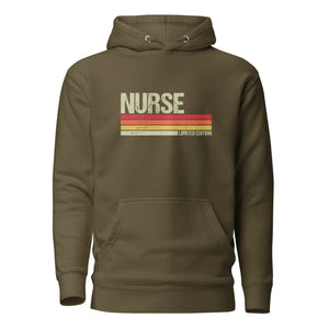 Nurse Retro Flag Unisex Hoodie - MedTheories