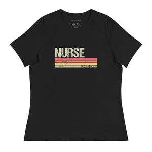 Nurse Retro Flag Women's Relaxed T-Shirt - MedTheories