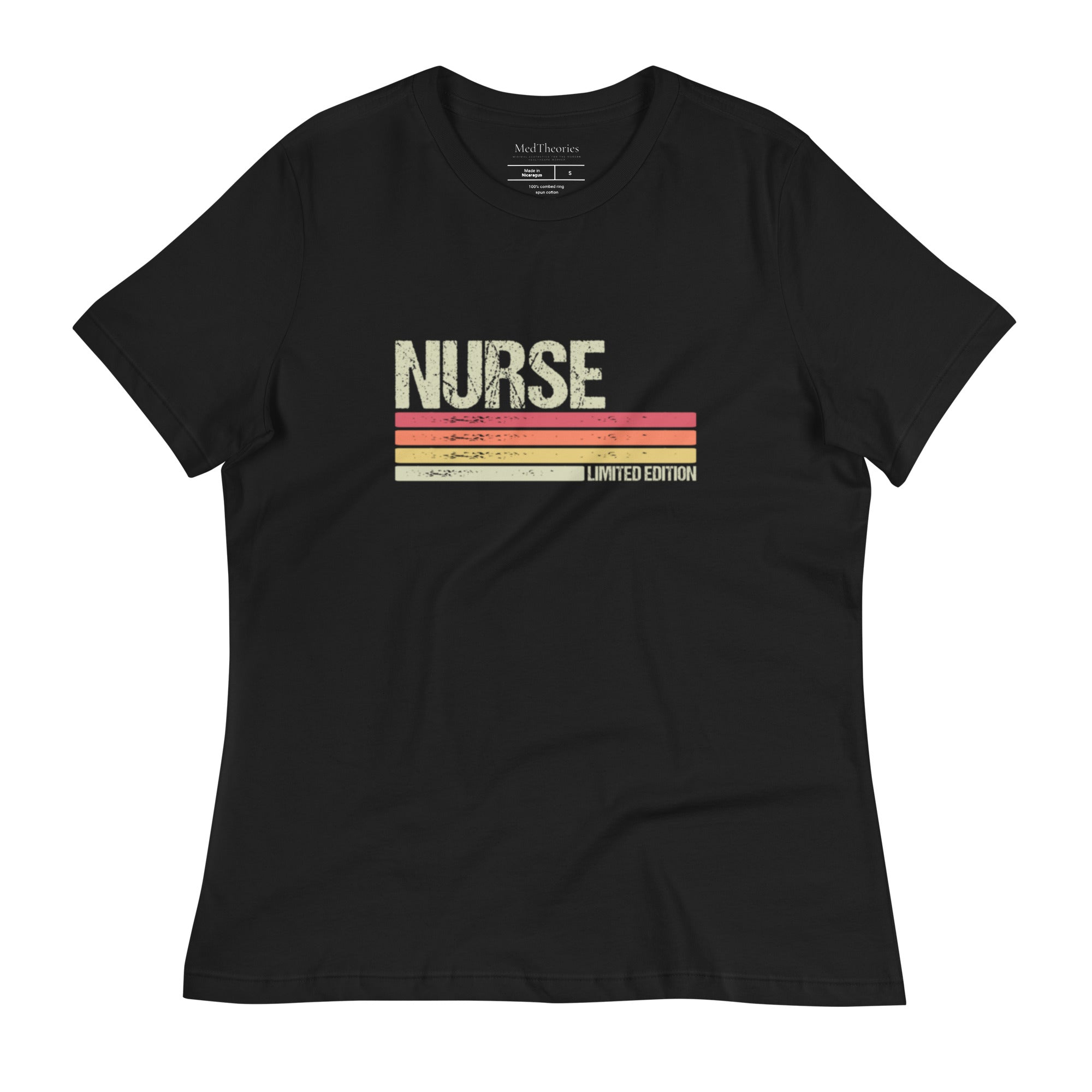 Nurse Retro Flag Women's Relaxed T-Shirt - MedTheories