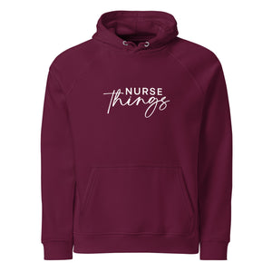 Nurse Things Unisex Eco Raglan Hoodie - MedTheories