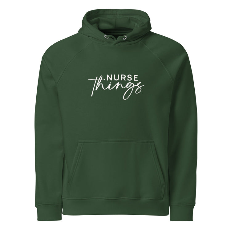 Nurse Things Unisex Eco Raglan Hoodie - MedTheories