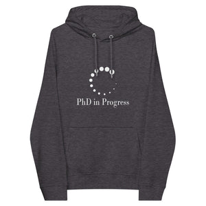 PhD In Progress Unisex Eco Raglan Hoodie - MedTheories