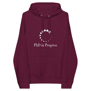 PhD In Progress Unisex Eco Raglan Hoodie - MedTheories