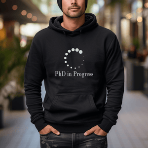 PhD In Progress Unisex Eco Raglan Hoodie - MedTheories