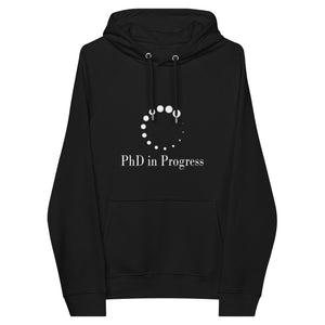 PhD In Progress Unisex Eco Raglan Hoodie - MedTheories