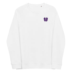 Purple Clogs Unisex Organic Raglan Sweatshirt - MedTheories