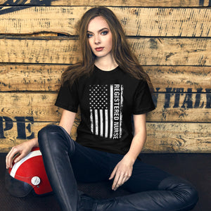 Registered Nurse Flag Unisex T-Shirt - MedTheories