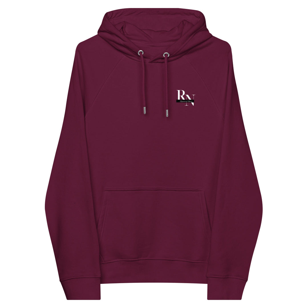 Registered Nurse Staggered Unisex Eco Raglan Hoodie - MedTheories