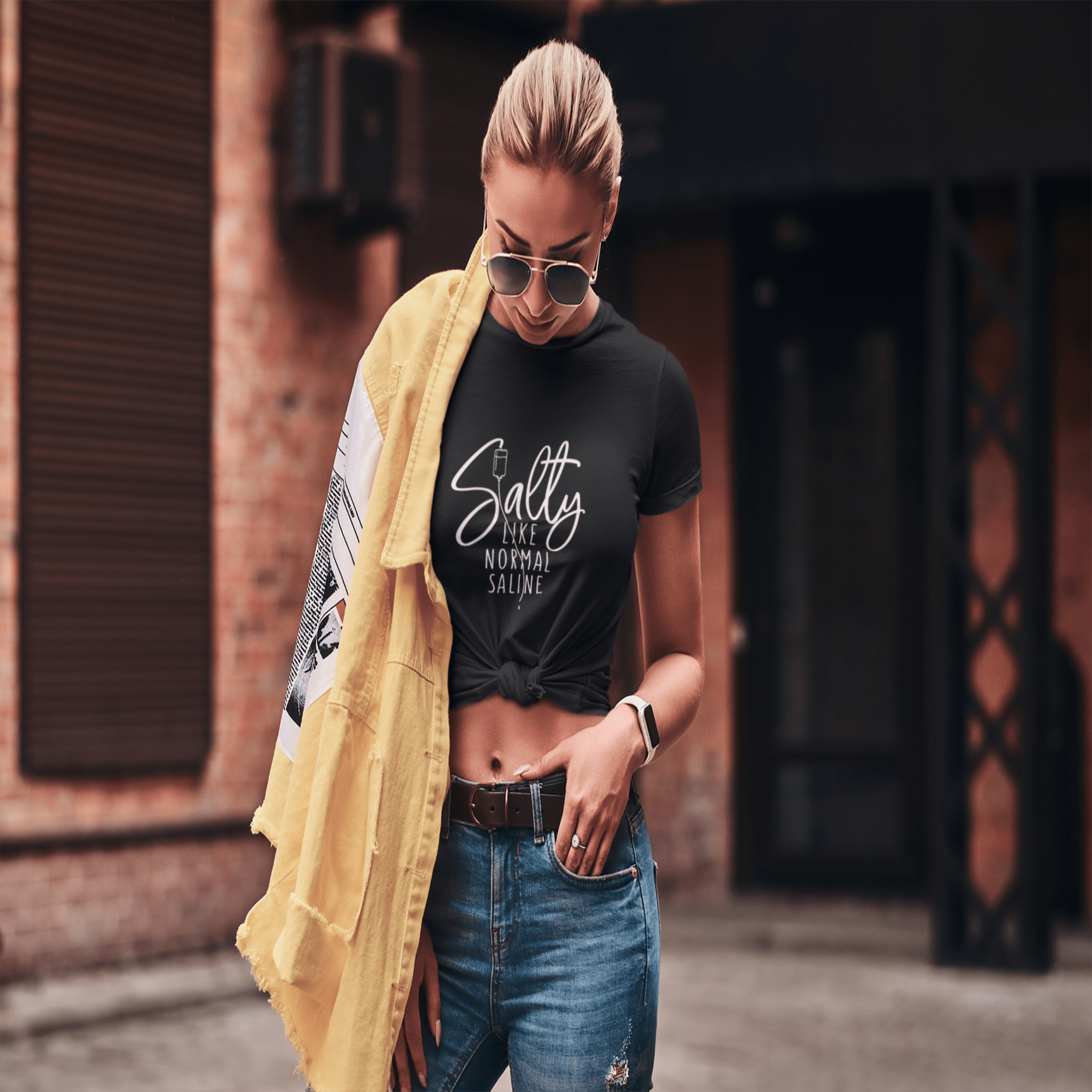 Salty Like Normal Saline Unisex T - Shirt - MedTheories