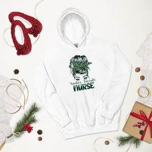 Santa's Favorite Nurse Unisex Hoodie - MedTheories