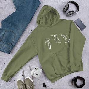 Skateboarding Skeletons Unisex Hoodie - MedTheories